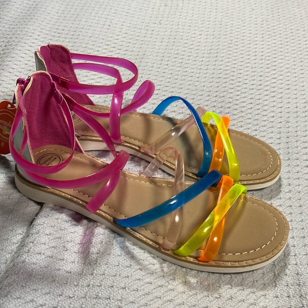 Jelly Style Sandals By Wonder Nation Brand Nwt
